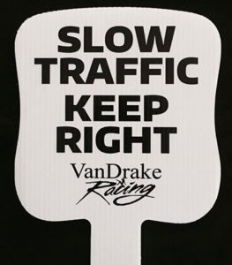slow traffic keep right paddle